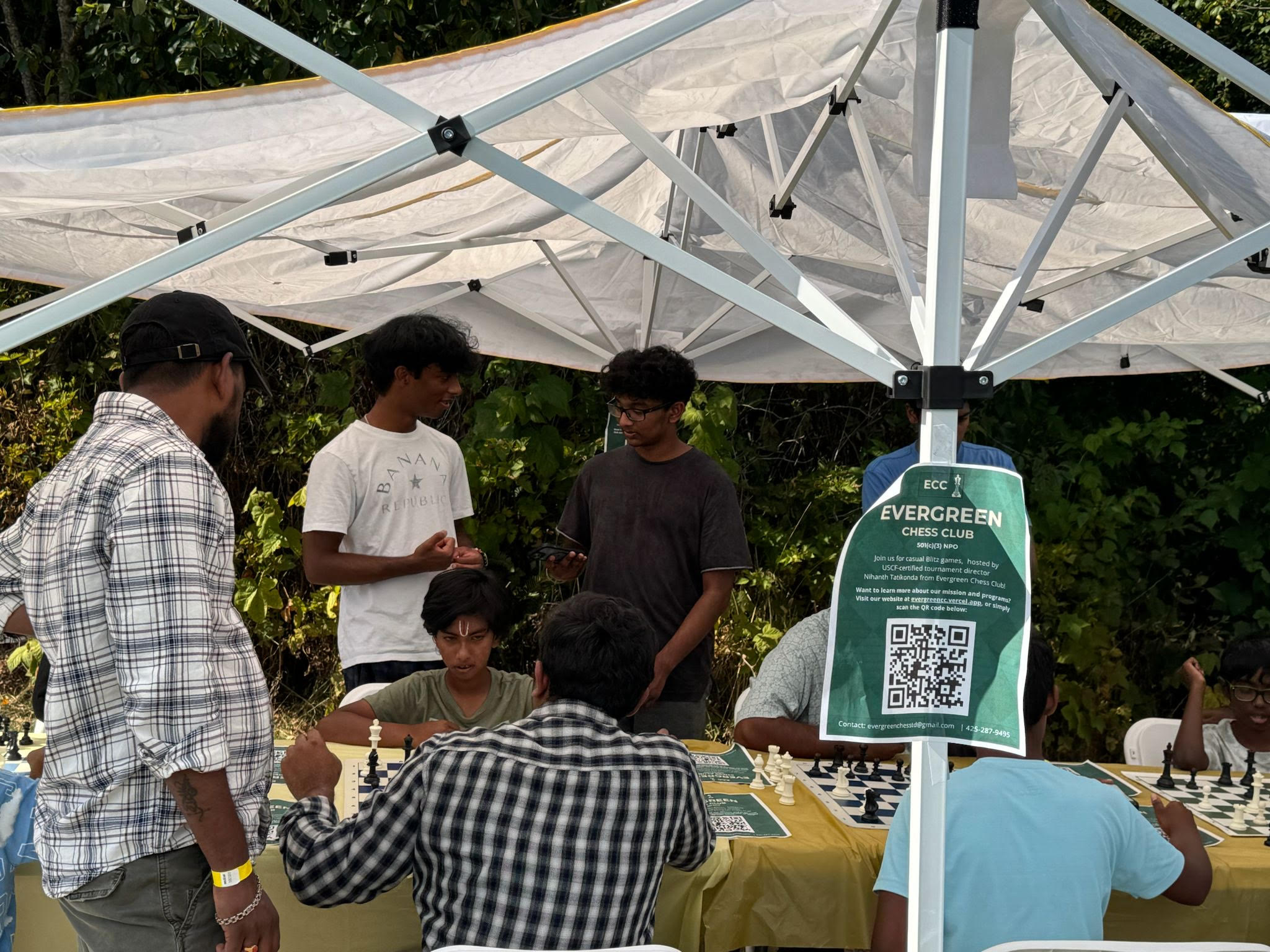 ECC booth at the Vasavi Seattle Organization community event